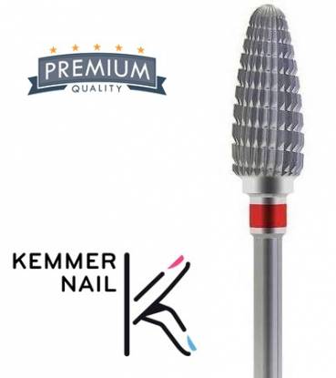 Kemmer Nail – Hartmetall Fräser Bit – für Gel (BIF60051O) – 6,0mm – fein